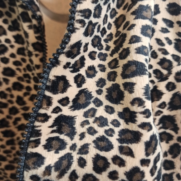 Leopard print crop jacket - M - Picture 3 of 4